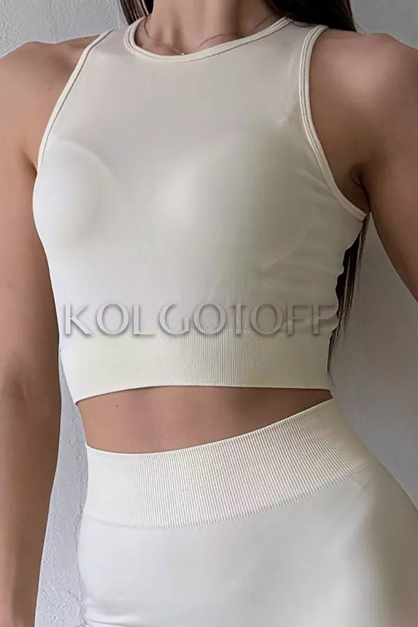 Майка-топ бесшовная оптом KOLGOTOFF CROPPED TANK TOP