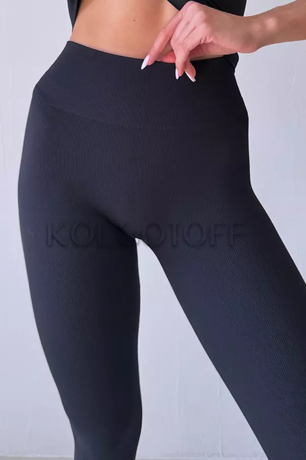 Леггинсы бесшовные в рубчик оптом KOLGOTOFF Leggings Ribbed LIGHT