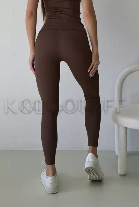 Леггинсы бесшовные в рубчик оптом KOLGOTOFF Leggings Ribbed LIGHT