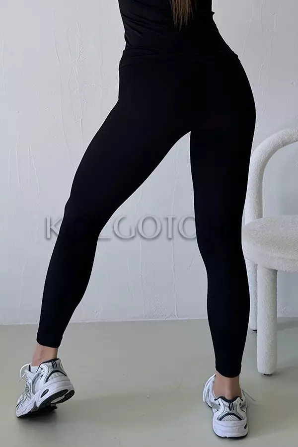 Леггинсы бесшовные в рубчик оптом KOLGOTOFF Leggings Ribbed LIGHT