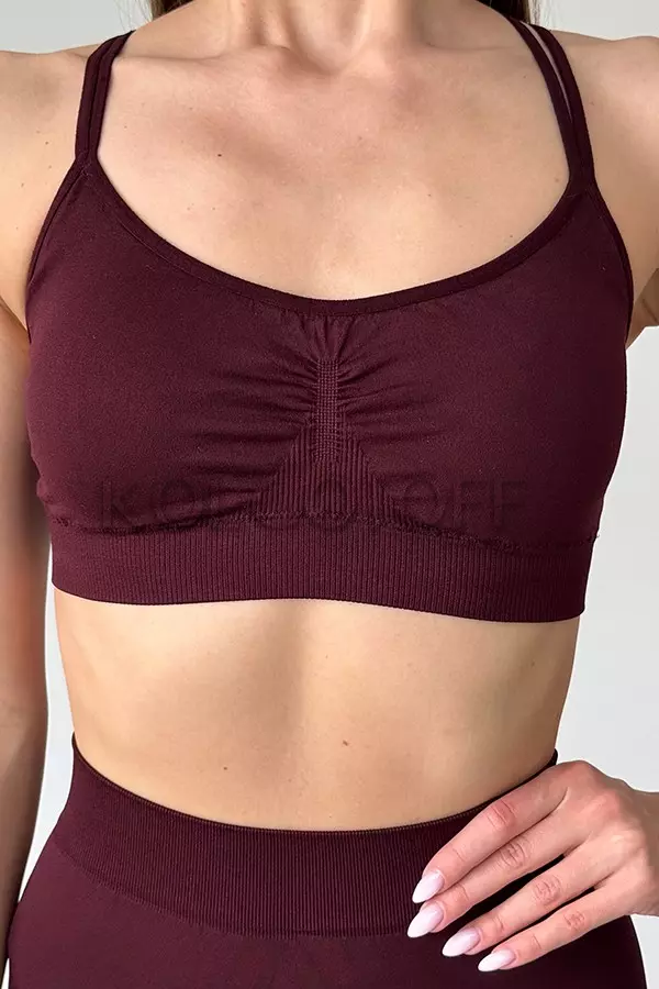 Спортивный женский топ оптом NTF V-top