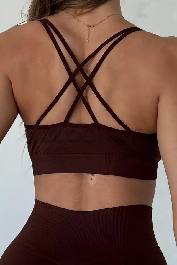 Спортивный женский топ оптом NTF V-top