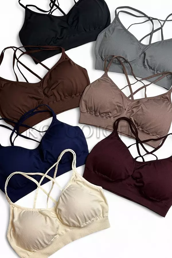 Спортивный женский топ оптом NTF V-top