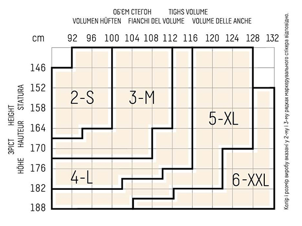 Розмірна сітка GIULIA