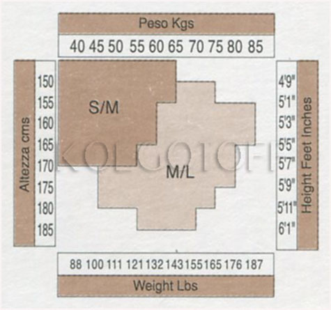 Розмірна сітка Filodoro gambaletto