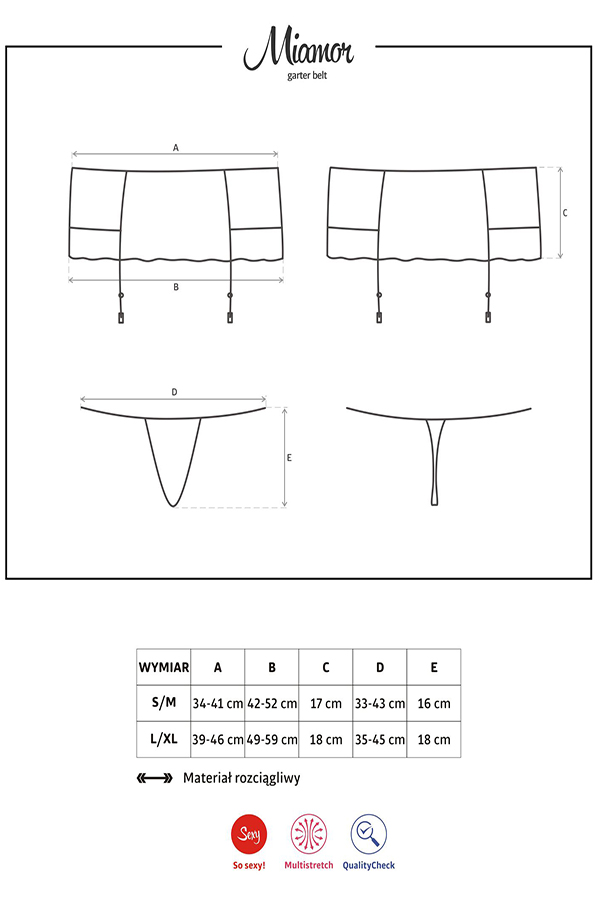 Розмірна сітка OBSESSIVE miamor