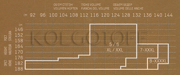 Розмірна сітка GIULIA панчохи plus size