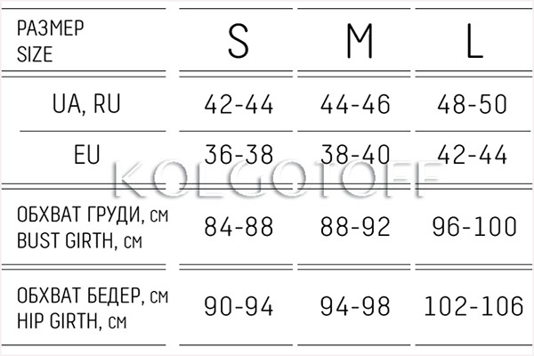Розмірна сітка GIULIA верх