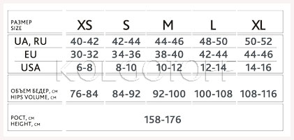 Розмірна сітка GIULIA лосіни