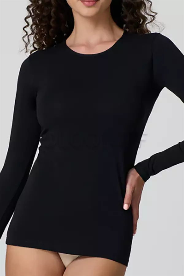 Жіноча бавовняна кофта з довгим рукавом оптом JADEA Girocollo Art 4055