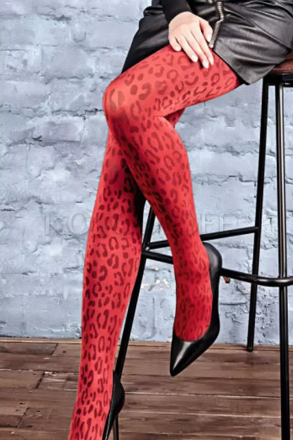Колготки з леопардовим принтом оптом GIULIA Fiesta 100 model 5