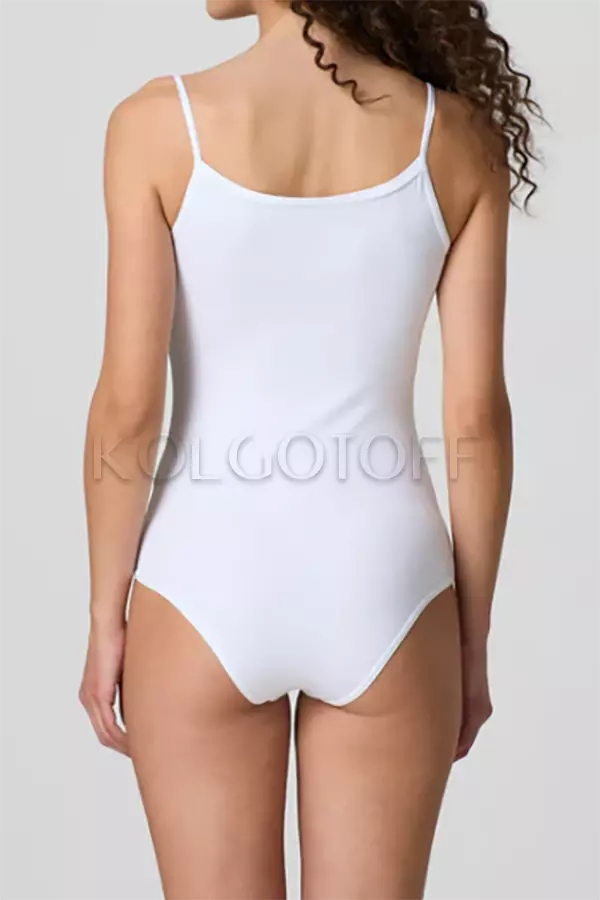 Бавовняне боді-майка на тонкій бретелі оптом JADEA Body Top Art 4155