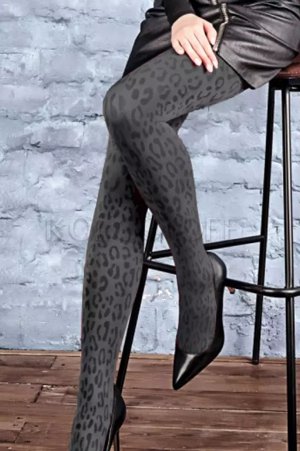 Колготки з леопардовим принтом оптом GIULIA Fiesta 100 model 5