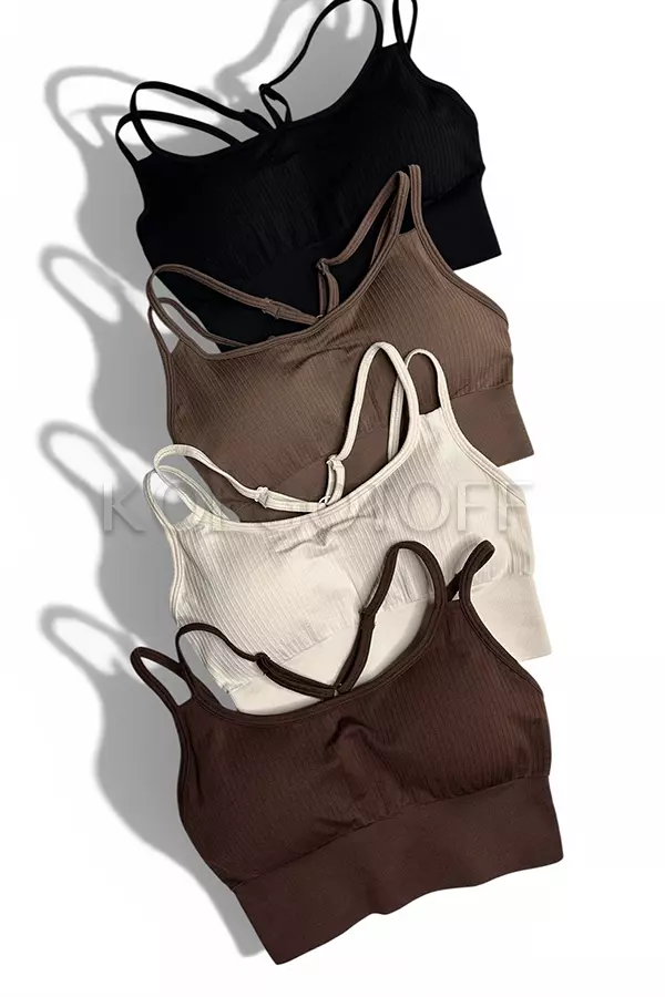 Безшовний спортивний топ оптом KOLGOTOFF TOP Define Ribbed LUXE