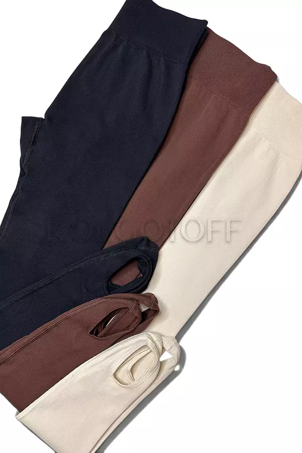 Легінси безшовні в рубчик зі штрипками оптом KOLGOTOFF Leggings STPAPS Ribbed LIGHT needle stitch