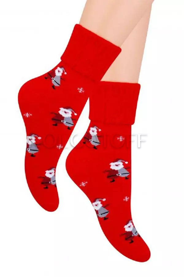 Новорічні жіночі шкарпетки оптом STEVEN ART 030