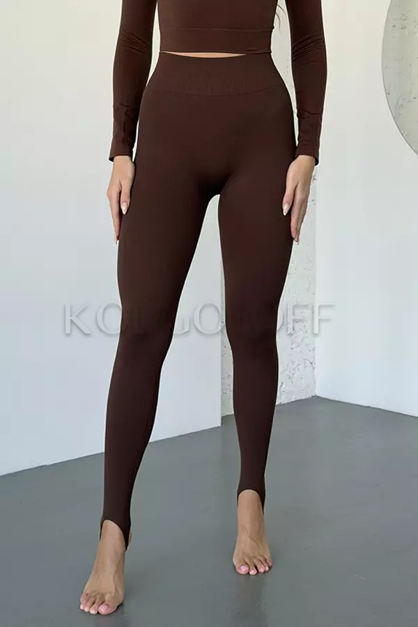 Легінси безшовні в рубчик зі штрипками оптом KOLGOTOFF Leggings STPAPS Ribbed LIGHT