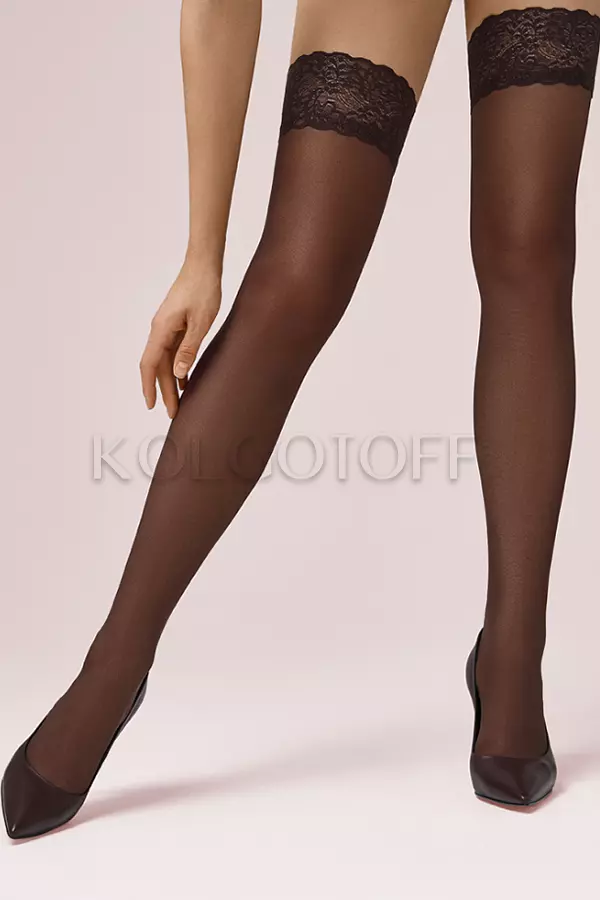 Панчохи з ажурною коронкою оптом OMSA Malizia 40