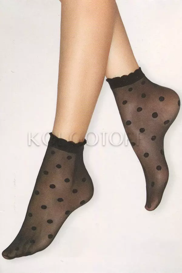 Шкарпетки з візерунком у горох оптом TESS Lea 20