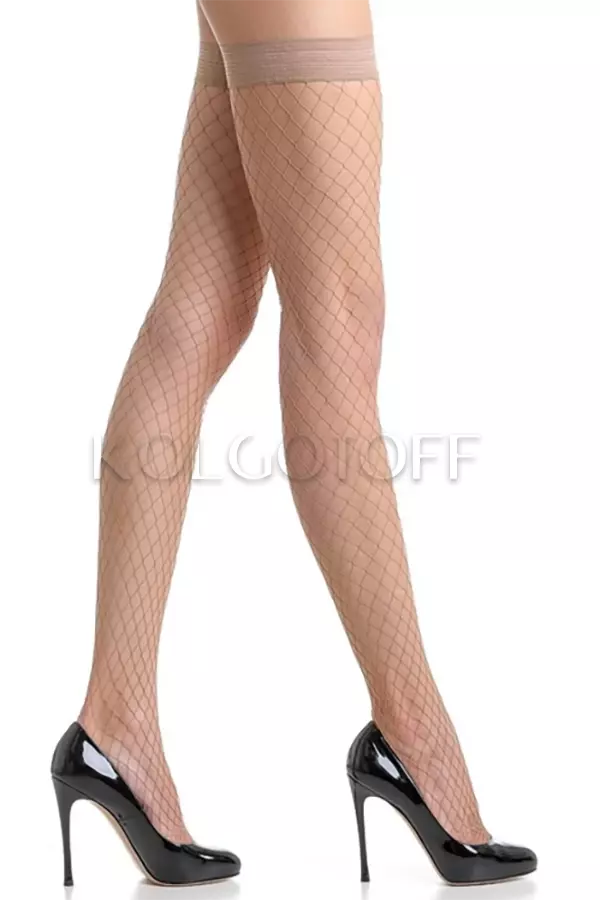 Панчохи жіночі в сітку оптом OMSA Fashion Hold Up autoreggente