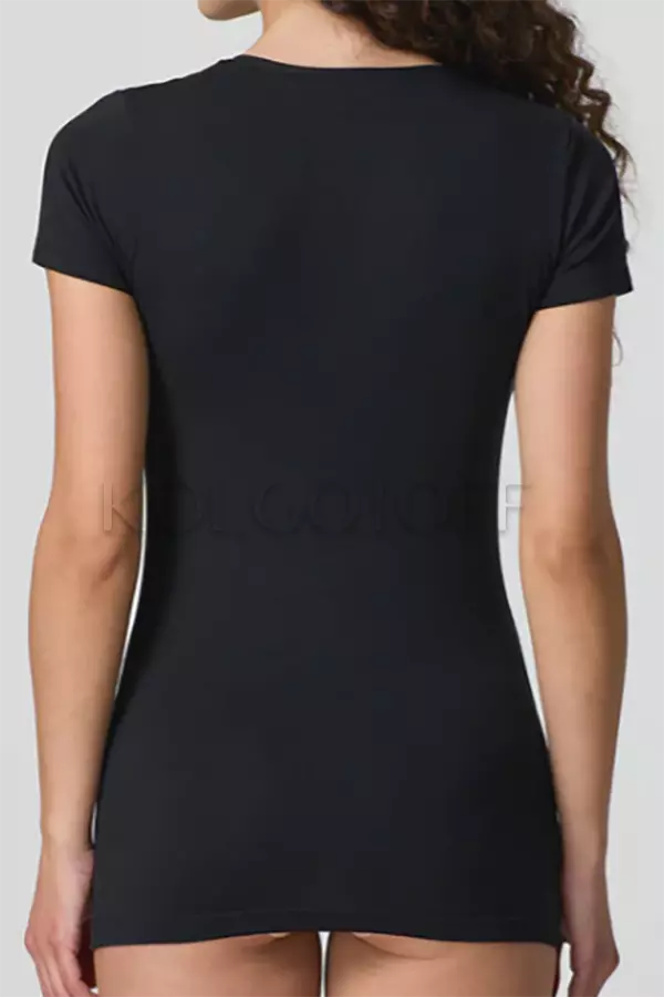 Жіноча бавовняна футболка оптом JADEA by Intimo Artu 4180 GIROCOLLO