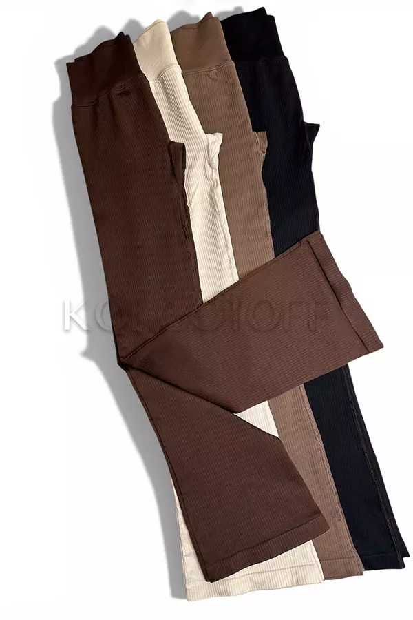 Лосини кльош в рубчик оптом KOLGOTOFF Leggings DEFINE FLARED RIBBED LUXE