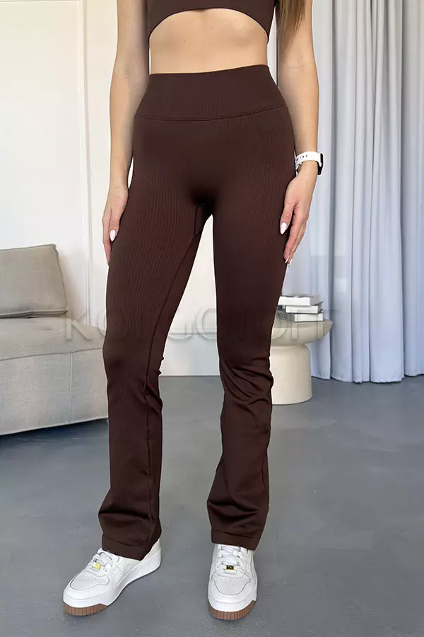 Лосини кльош в рубчик оптом KOLGOTOFF Leggings DEFINE FLARED RIBBED LUXE