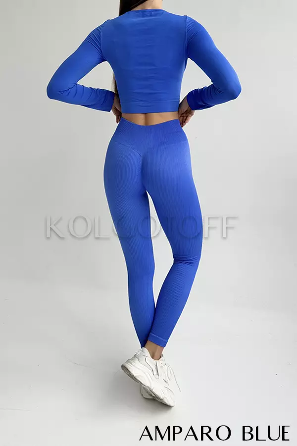 Легінси безшовні в рубчик з пуш-ап оптом NTF Leggings RIB