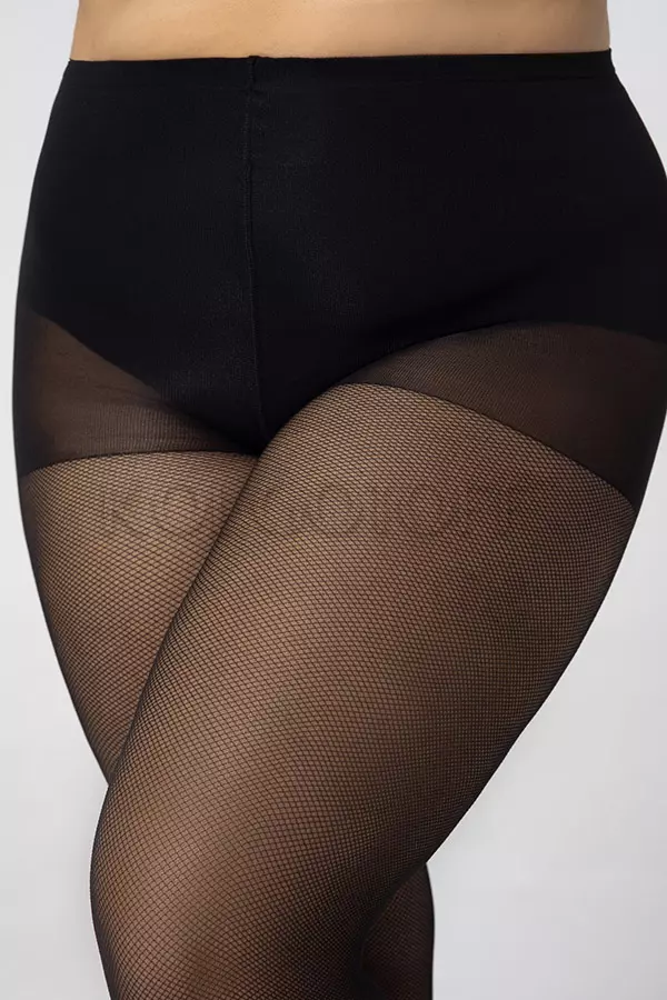 Колготки з візерунком жіночі великого розміру оптом Mona Sassy 40