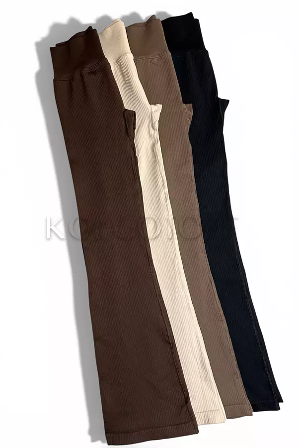 Лосини кльош в рубчик оптом KOLGOTOFF Leggings DEFINE FLARED RIBBED LUXE