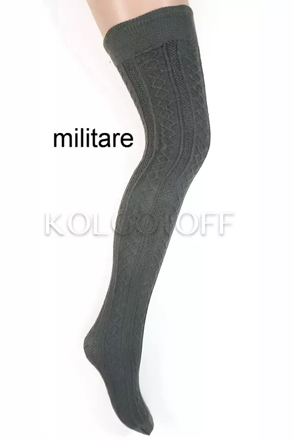 Ботфорти жіночі з візерунком оптом LORES Acryl №113 parigina