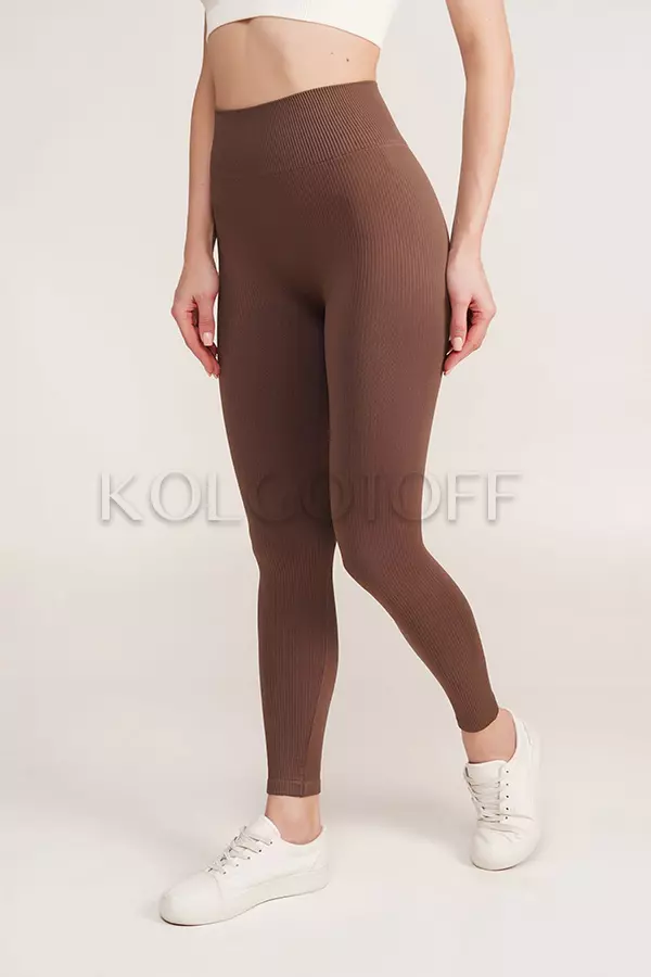 Легінси безшовні в рубчик оптом GIULIA Leggings RIB model 02 без пуш ап