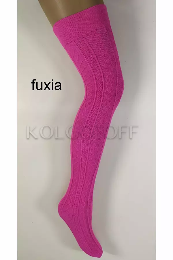 Ботфорти жіночі з візерунком оптом LORES Acryl №113 parigina