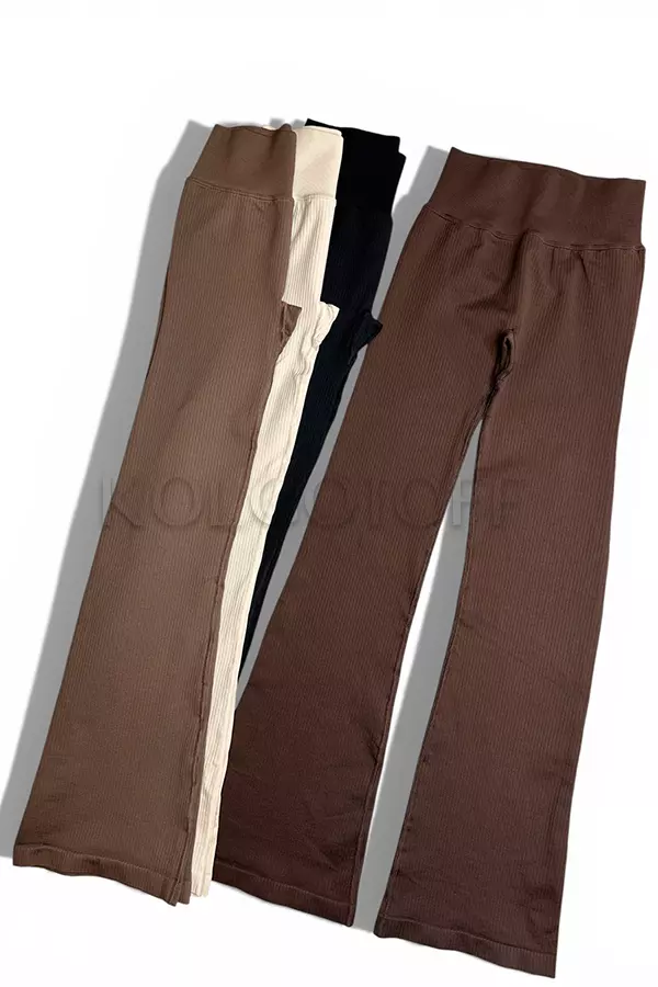 Лосини кльош в рубчик оптом KOLGOTOFF Leggings DEFINE FLARED RIBBED LUXE