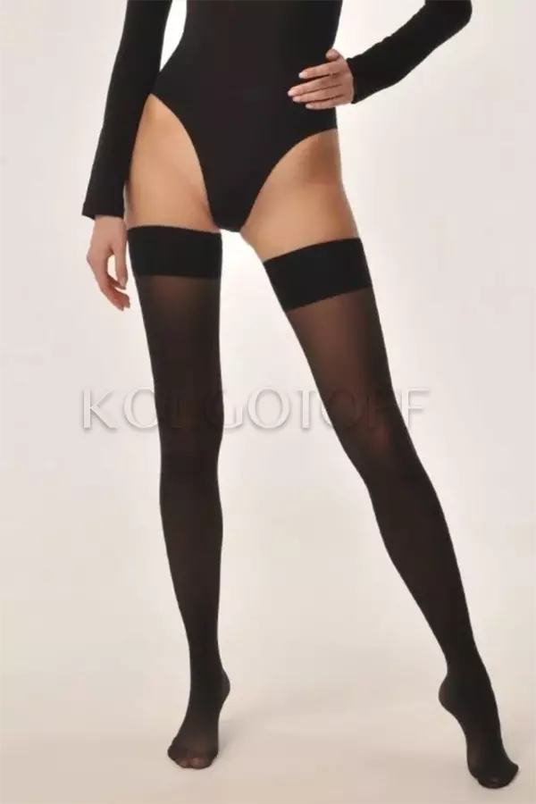 Панчохи з гладкою гумкою на силіконовій основі оптом DOLORES Nicole 20 calze