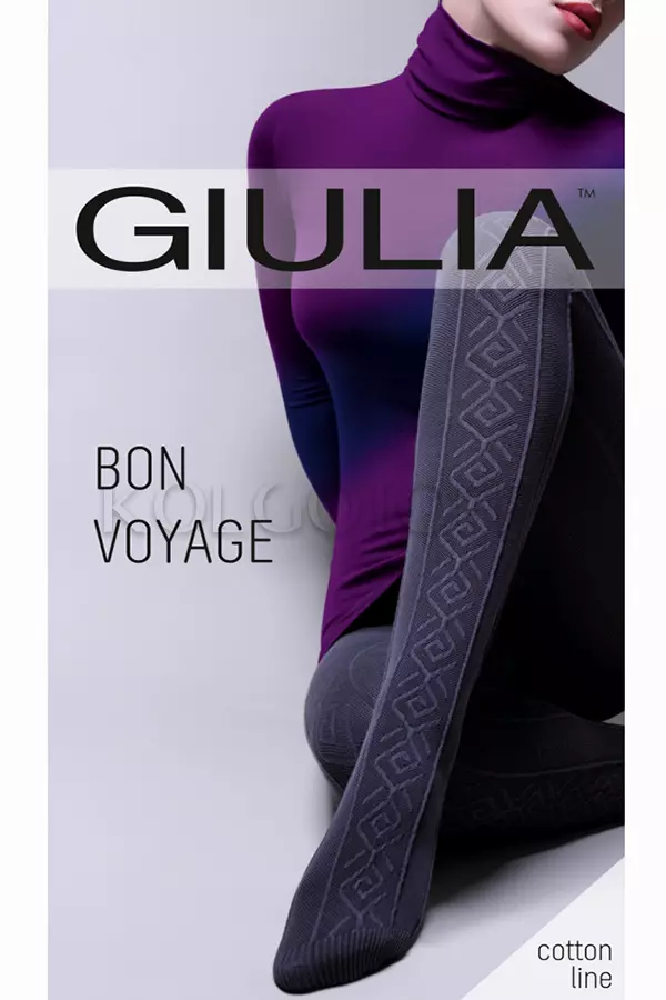 Колготки з візерунком оптом GIULIA Bon Voyage 200 model 4