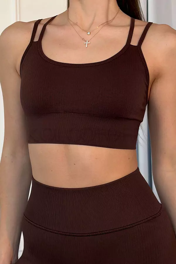 Безшовний спортивний топ оптом KOLGOTOFF TOP Define Ribbed LUXE