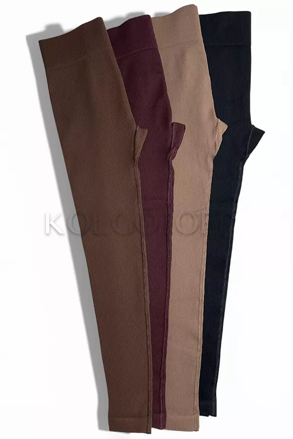 Легінси безшовні в рубчик оптом KOLGOTOFF Leggings Basic Ribbed plus size