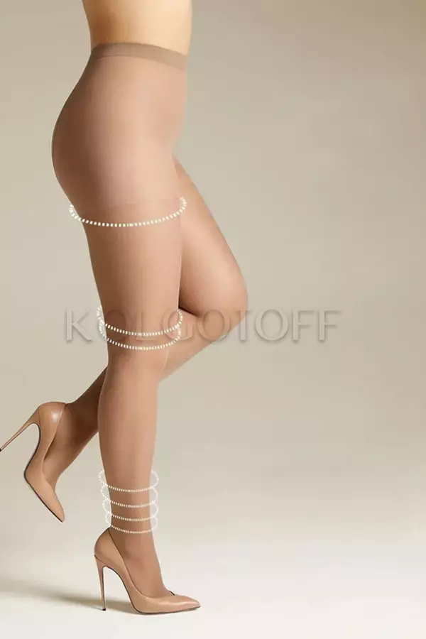 Класичні підтримуючі колготки великого розміру оптом OMSA Attiva 40 XXL