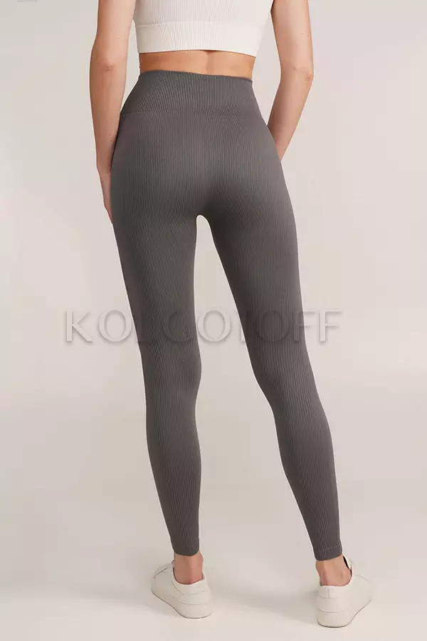 Легінси безшовні в рубчик оптом GIULIA Leggings RIB model 02 без пуш ап
