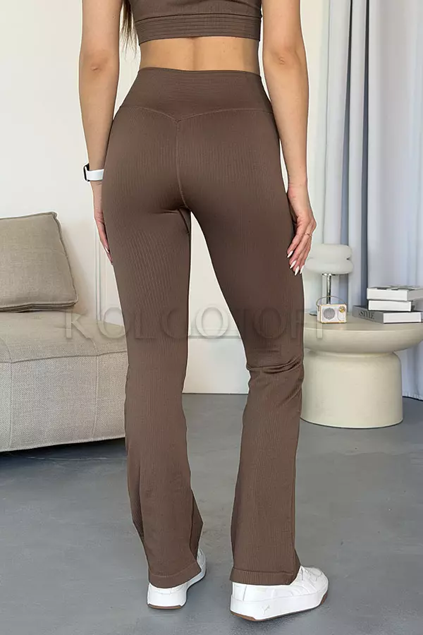 Лосини кльош в рубчик оптом KOLGOTOFF Leggings DEFINE FLARED RIBBED LUXE