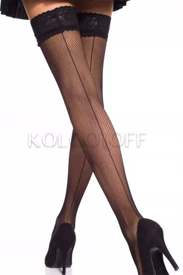 Панчохи сітчасті зі швом ззаду оптом DOLORES Adele rete
