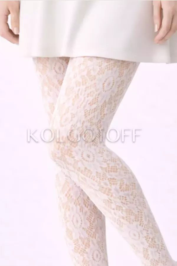 Колготки жіночі з візерунком оптом LORES FIORETTA