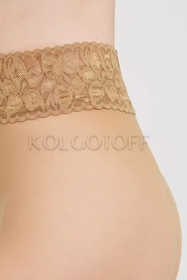 Колготки із силіконовим поясом оптом GIULIA Impresso Rete Vision 40