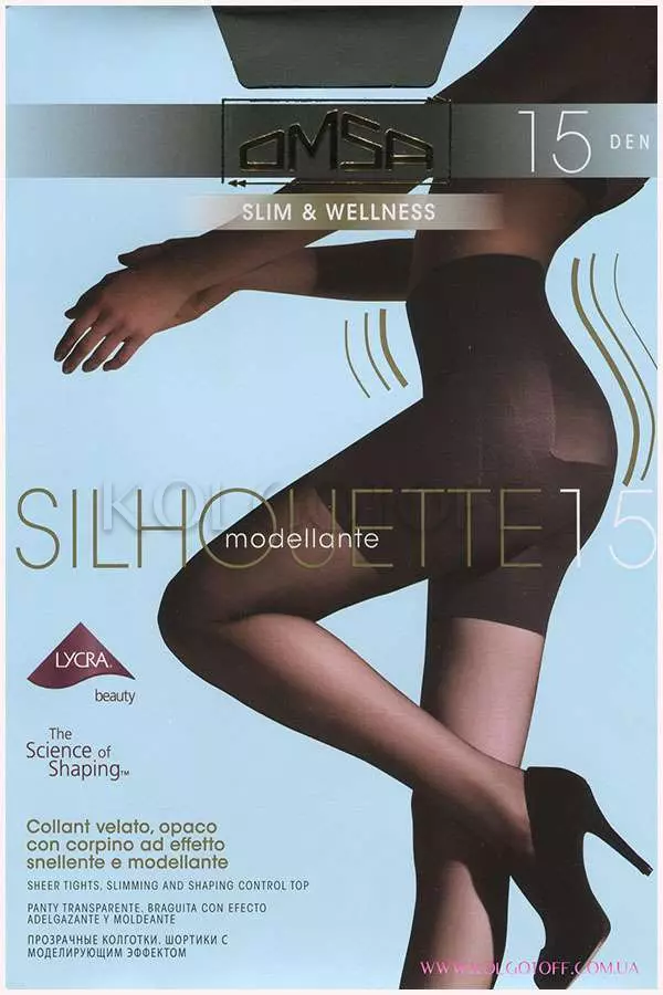 Колготки з коригуючими шортиками оптом OMSA Silhouette 15