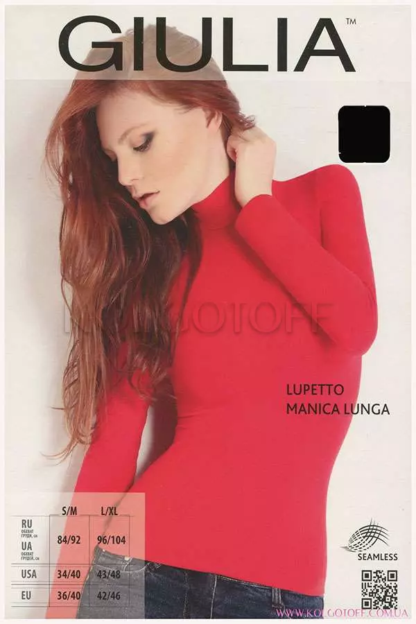 Водолазка безшовна оптом GIULIA LUPETTO MANICA LUNGA