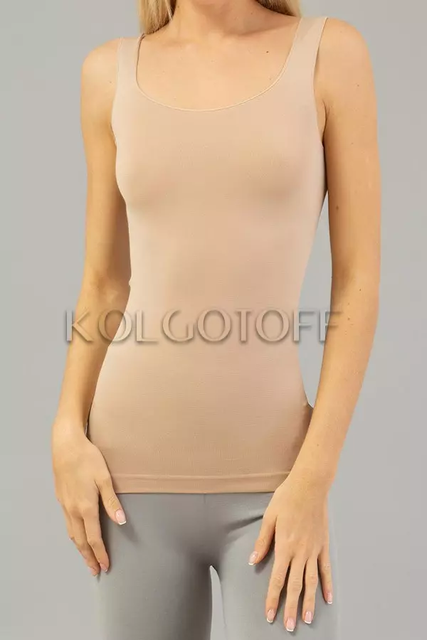 Майка безшовна оптом GIULIA TANK (CANOTTA SCOLLO TONDO)