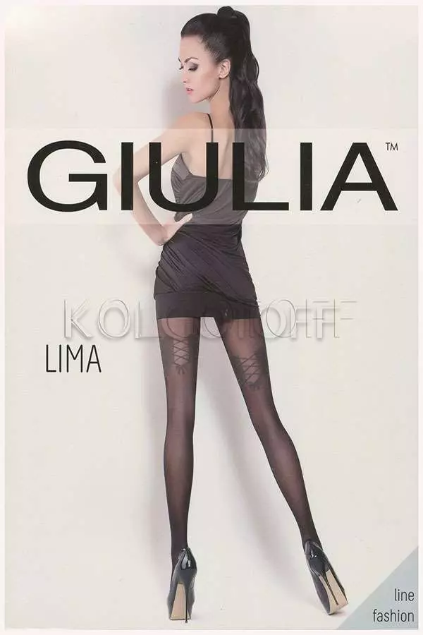 Колготки з візерунком оптом GIULIA Lima 20 model 4