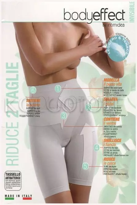 Подовжені моделюючі трусики-шорти INTIMIDEA GUAINA BODYEFFECT INVISIBLE (Art.410616)