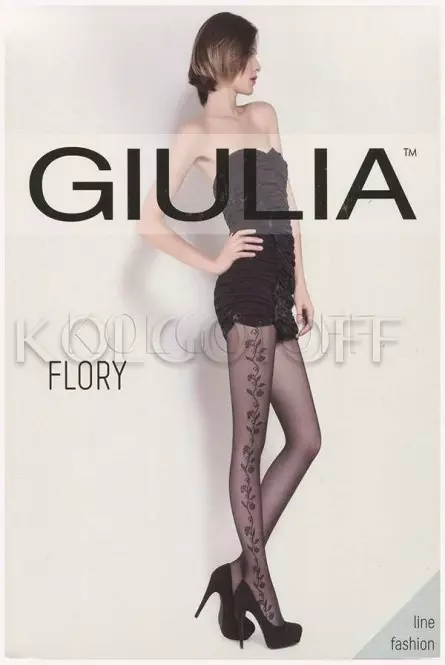 Колготки з візерунком GIULIA Flory 40 model 4